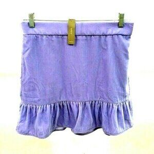 NWT J.Crew velvet peplum purple skirt sz M